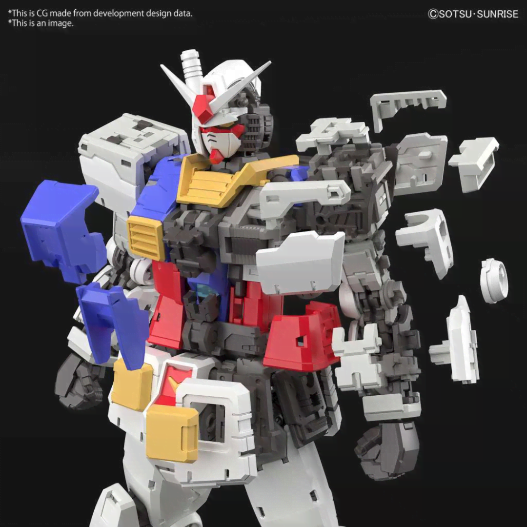 Box RG RX-78-2 Gundam Ver.2.0 Real Grade 1/144 Bandai – Kit Gunpla EFSF dettagliato da montare senza colla, ispirato a Mobile Suit Gundam.
