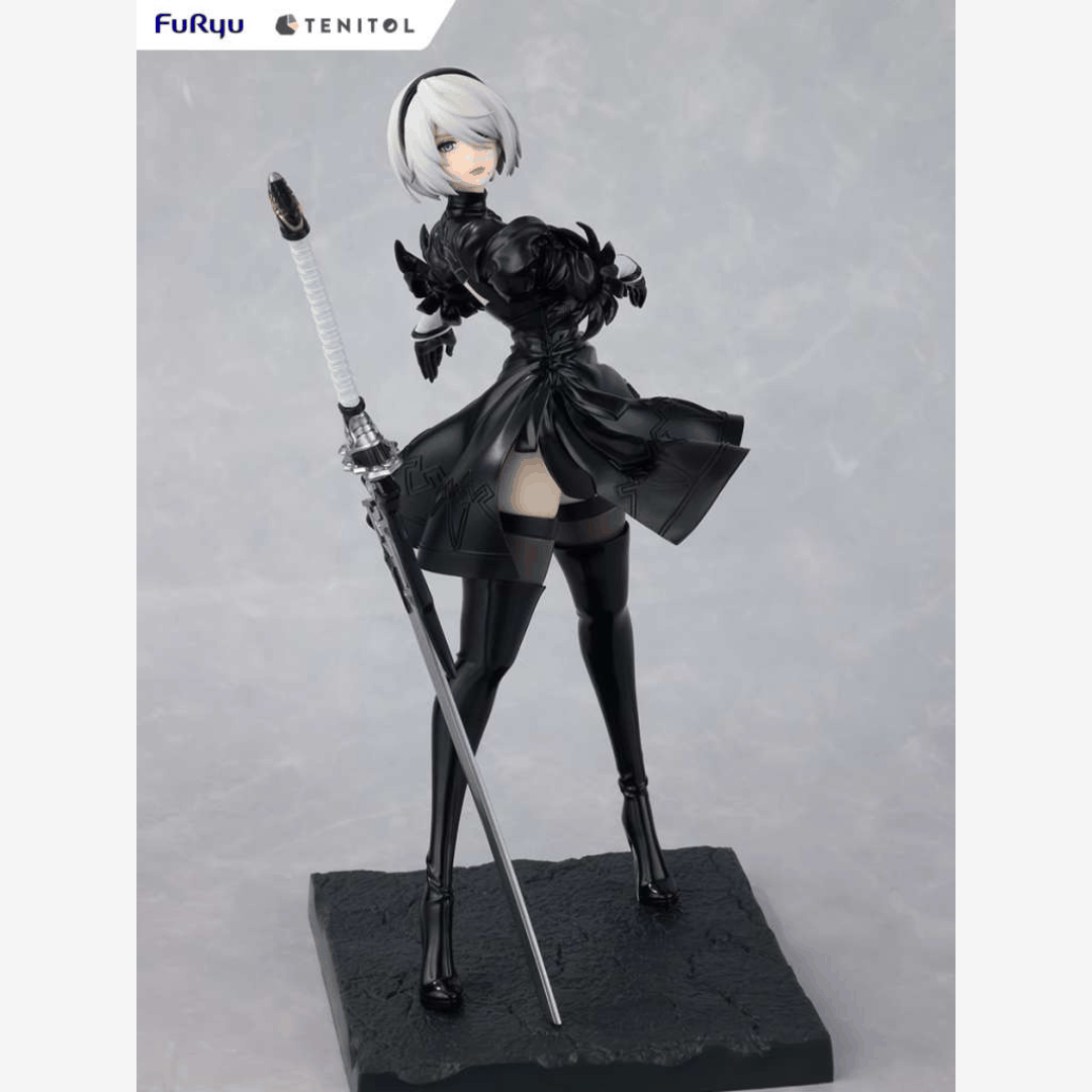 Statuetta da collezione 2B Ver1.1a NieR:Automata 22cm Tenitol PVC con spada e dettagli realistici – figure anime ufficiale