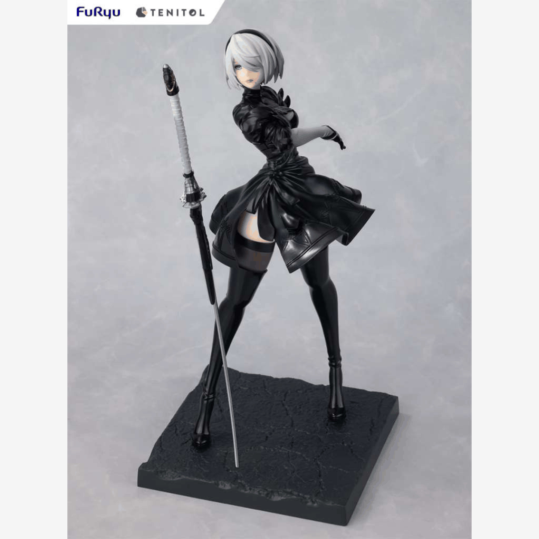 Statuetta da collezione 2B Ver1.1a NieR:Automata 22cm Tenitol PVC con spada e dettagli realistici – figure anime ufficiale