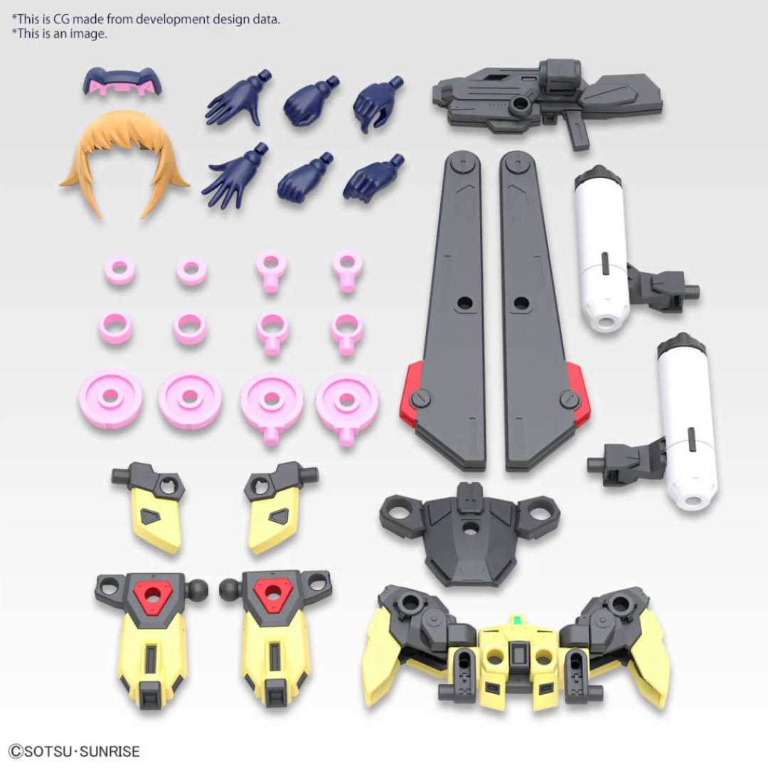 Box Model Kit Avatar Fumina Figure-rise Standard Bandai, anime girl con armatura mecha, da assemblare senza colla, ideale per fan Gundam Build Fighters.