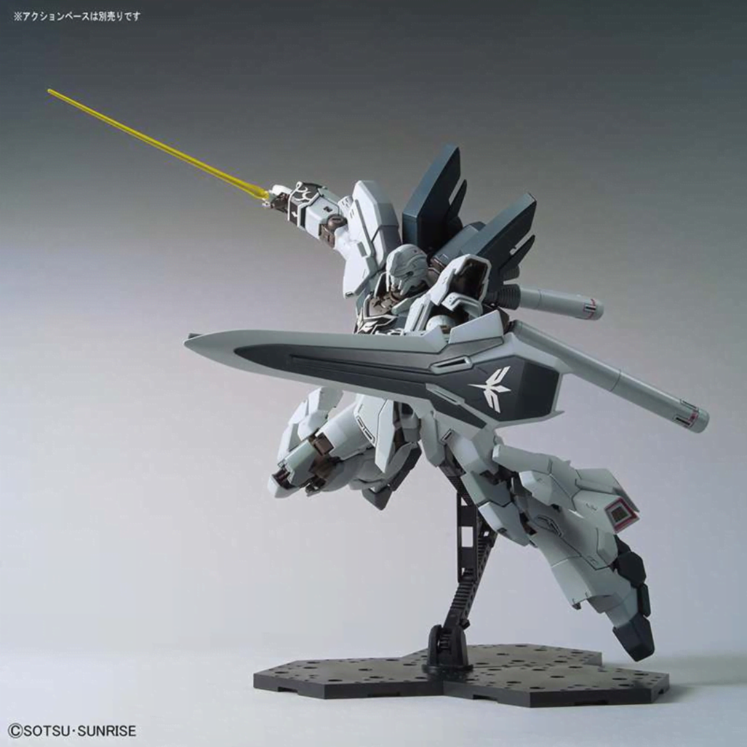 Box e modello MG 1/100 Sinanju Stein Narrative Ver. Bandai – Gunpla Master Grade da montare senza colla, tratto da Mobile Suit Gundam Narrative UC 0097