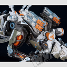Moderoid Thunderjaw Horizon Forbidden West model kit 38 cm dettagliato, mecha da montare con design fedele al videogioco e componenti articolati per collezionisti