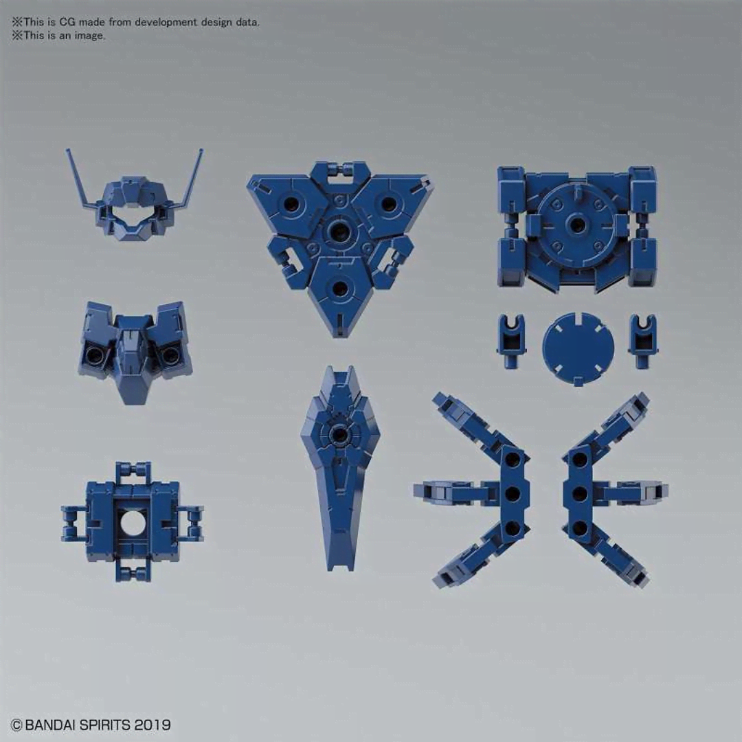 Bandai 30MM Option Armor Rabiot Navy 1/144 – Armatura da comandante con armi modulari e accessori militari per personalizzazioni avanzate.