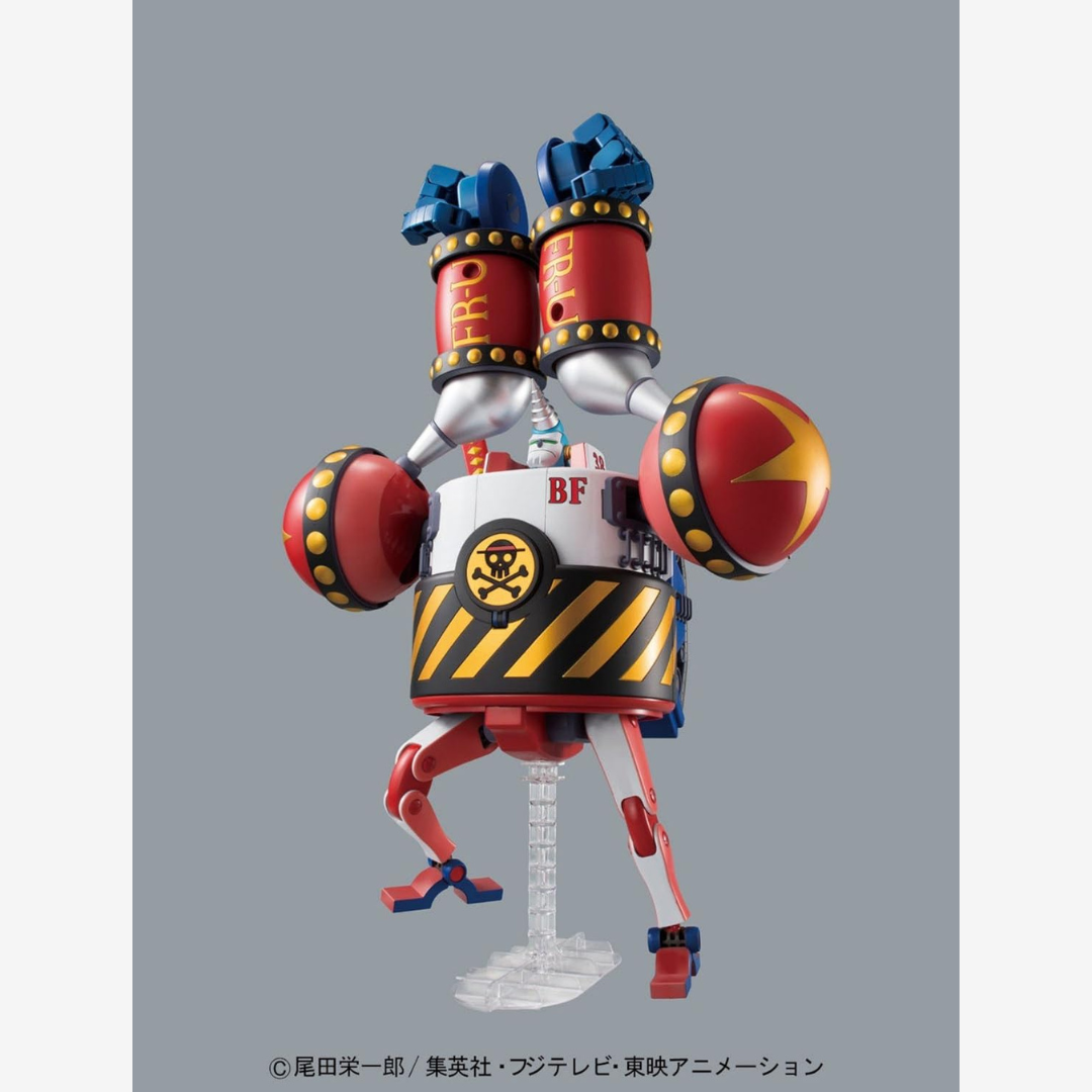 Box Bandai One Piece General Franky BF38, mecha gigante dei Mugiwara, kit da assemblare senza colla con dettagli fedeli all’anime per fan e modellisti