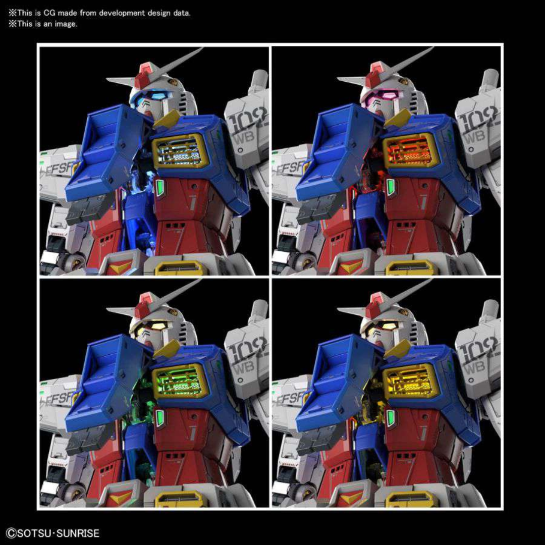 Gunpla RG RX-78-2 Gundam 1/60 con spada laser e scudo, mobile suit iconico della serie originale, kit da assemblare senza colla né verniciatura