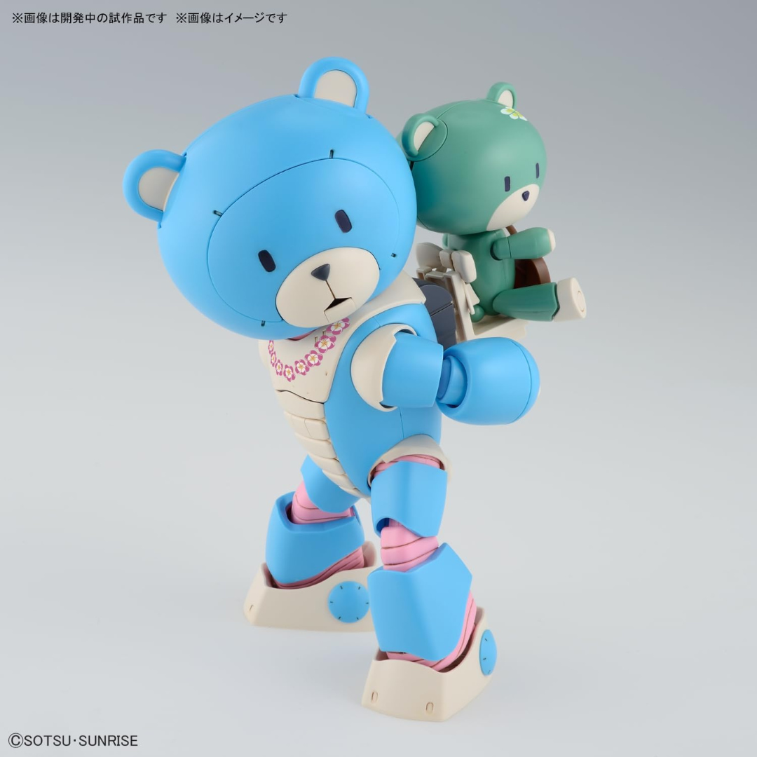 Box HG Bandai Beargguy Ohana & Aloharo Set 1/144 da Gundam Build Metaverse con orsetti tropicali e spirito Aloha per collezionisti e fan Gunpla.