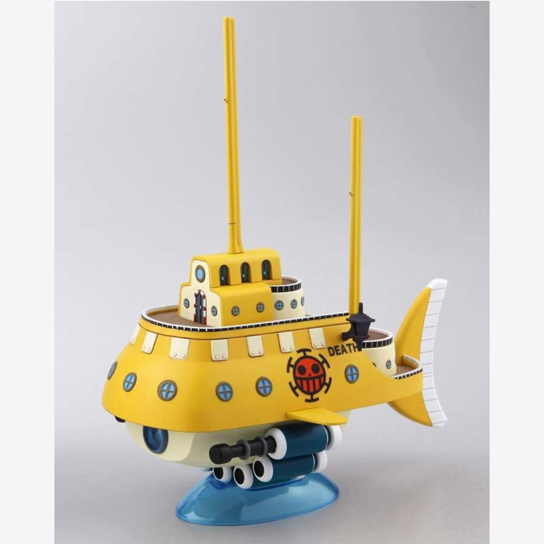 Modellino Bandai Polar Tang One Piece, sottomarino giallo dei Heart Pirates di Trafalgar Law, kit da assemblare senza colla per fan anime e collezionisti