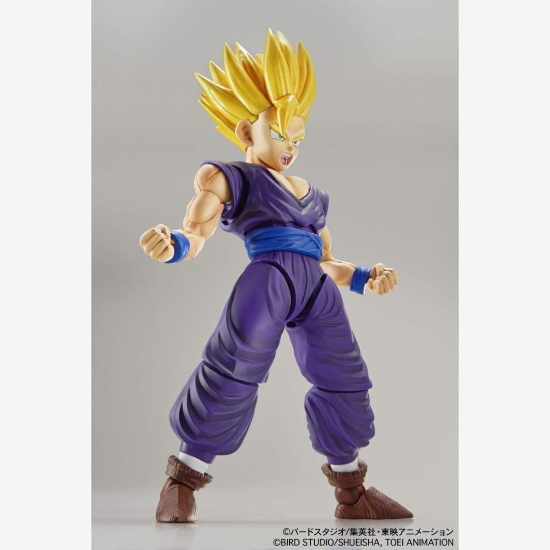 Box Figure-rise Standard Bandai Super Saiyan 2 Son Gohan da Dragon Ball Z, model kit anime da montare senza colla, ricco di dettagli ed effetti aura.








