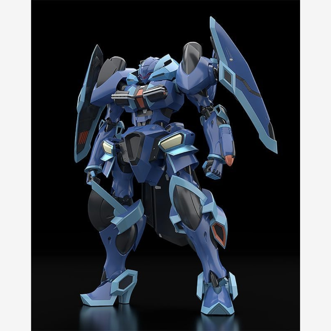 Kit Moderoid TOYBOX da Knight’s & Magic di Good Smile Company, mecha fantasy dettagliato da assemblare senza colla, ideale per fan anime e modellismo.

