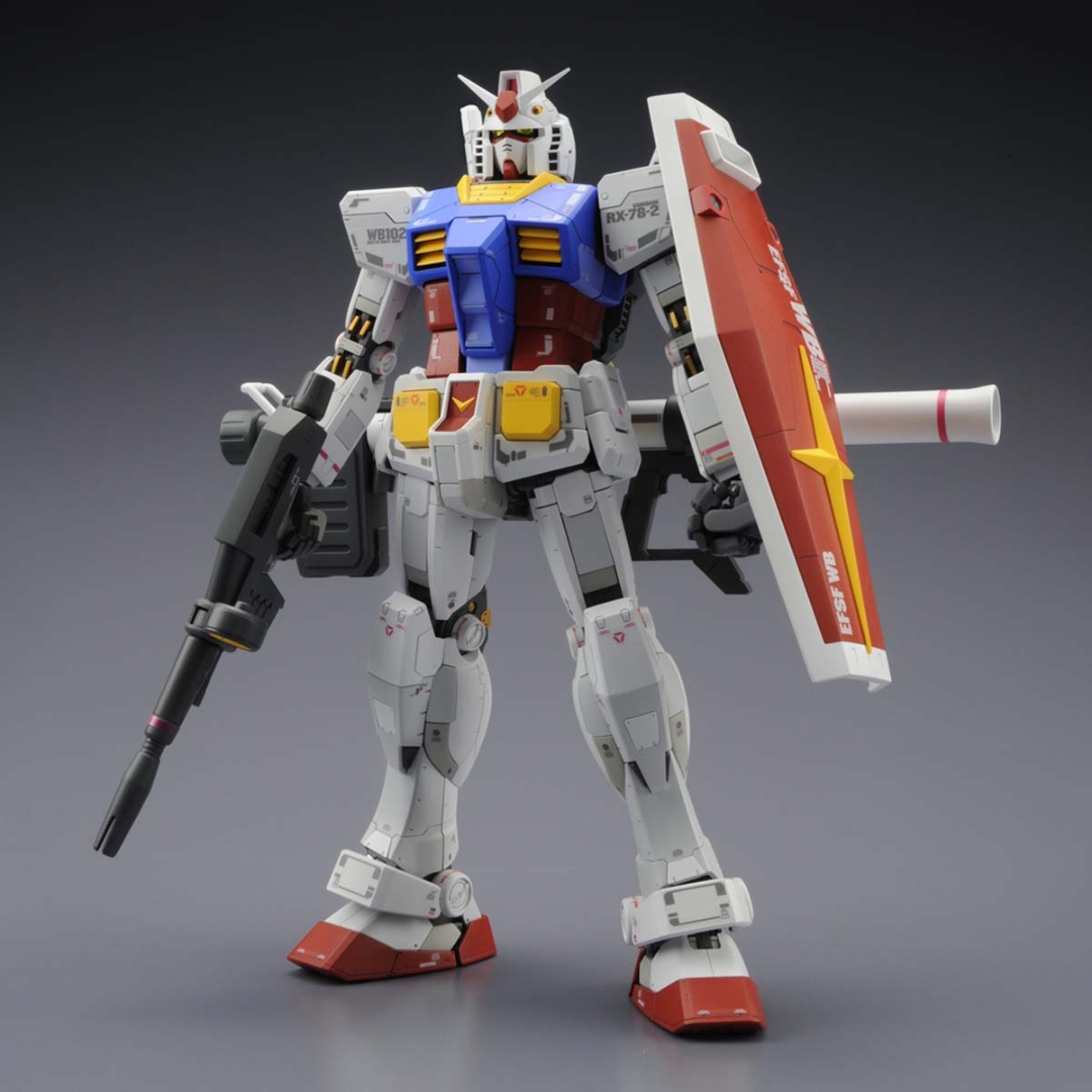 Box MG RX-78-2 Gundam Ver.3.0 Master Grade Bandai, Gunpla iperdettagliato da assemblare senza colla, mobile suit iconico Universal Century.