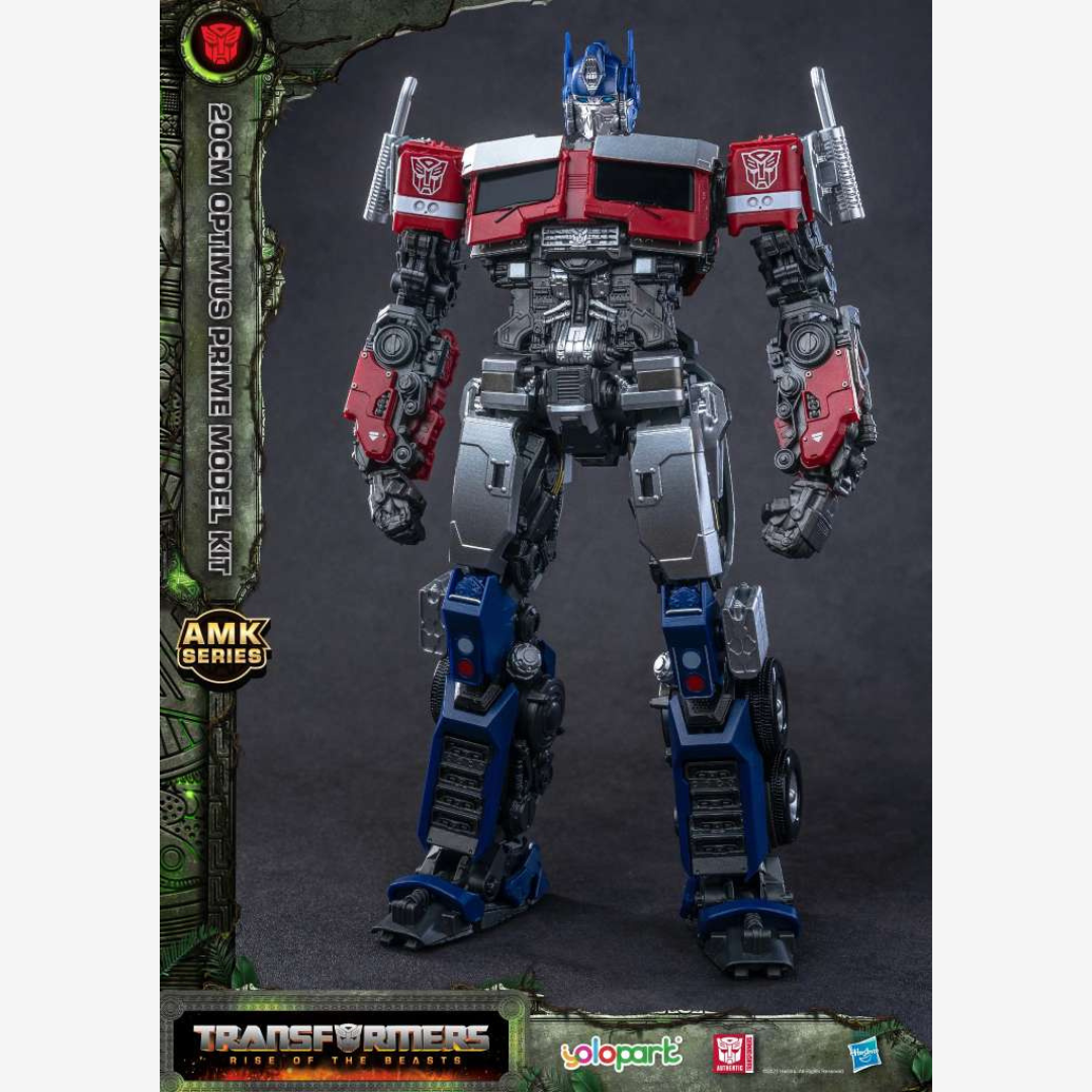 Model Kit Optimus Prime 20cm AMK Series Transformers Rise of the Beasts – snodato, dettagliato, facile da montare, senza colla né vernice.