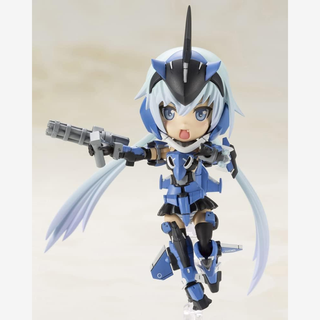 Box Qpmini Stylet Frame Arms Girl Kotobukiya, model kit chibi da assemblare senza colla, versione posabile mecha kawaii per collezionisti.







