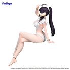 Figure anime Albedo Swimsuit Ver. FuRyu da Overlord – 20 cm, costume bianco, posa seduta, dettagli alta qualità, perfetta per collezionisti otaku.