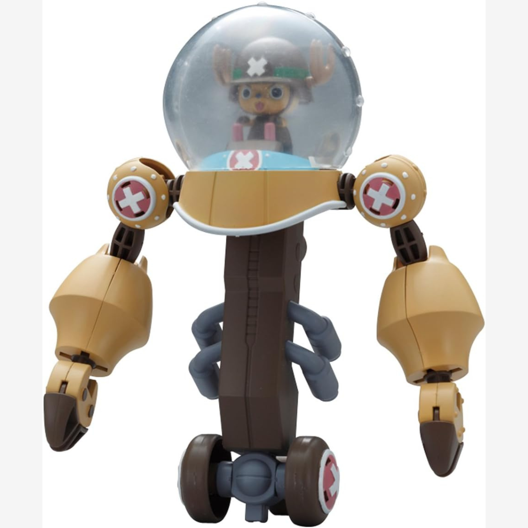 Box Bandai Chopper Robo Super No.2 Heavy Armor One Piece, robot da costruzione con braccia corazzate ispirato alla Heavy Point di Chopper, kit senza colla né vernice