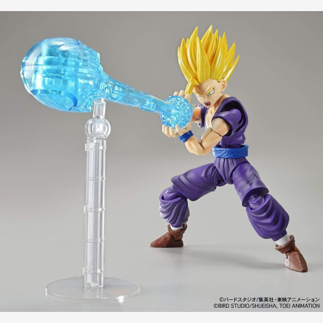 Box Figure-rise Standard Bandai Super Saiyan 2 Son Gohan da Dragon Ball Z, model kit anime da montare senza colla, ricco di dettagli ed effetti aura.







