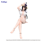 Figure anime Albedo Swimsuit Ver. FuRyu da Overlord – 20 cm, costume bianco, posa seduta, dettagli alta qualità, perfetta per collezionisti otaku.