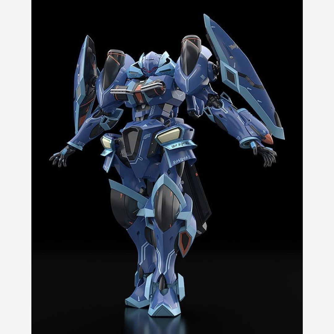 Kit Moderoid TOYBOX da Knight’s & Magic di Good Smile Company, mecha fantasy dettagliato da assemblare senza colla, ideale per fan anime e modellismo.

