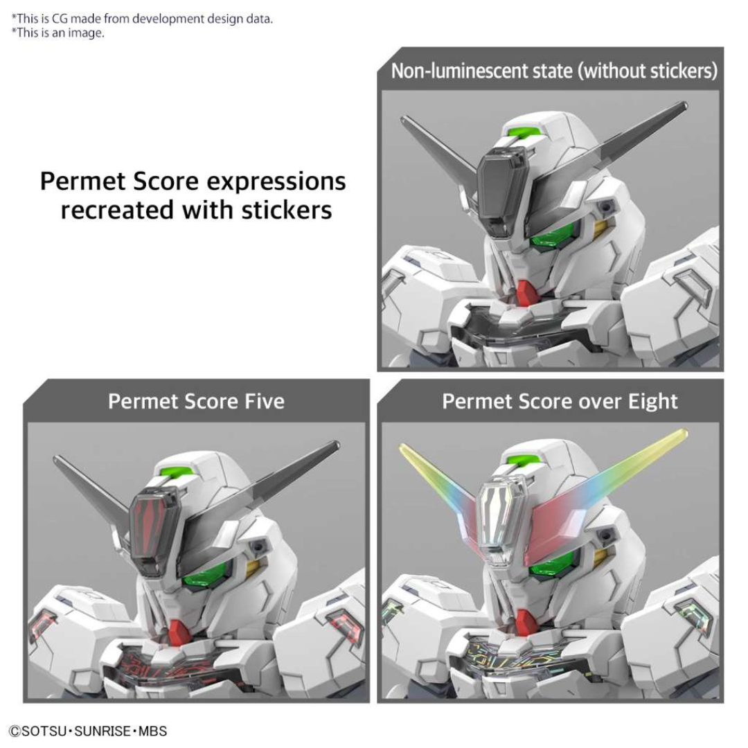 Gunpla SD Gundam Calibarn Cross Silhouette Bandai con frame incluso, Bit Staves, Permet Score e armi, kit da montare tratto da The Witch from Mercury.