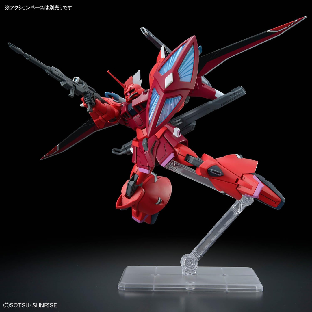 Box Gunpla Bandai HG 1/144 Gelgoog Menace Lunamaria Hawke Custom da Gundam SEED Freedom, kit da montare ricco di dettagli e armi customizzate.

