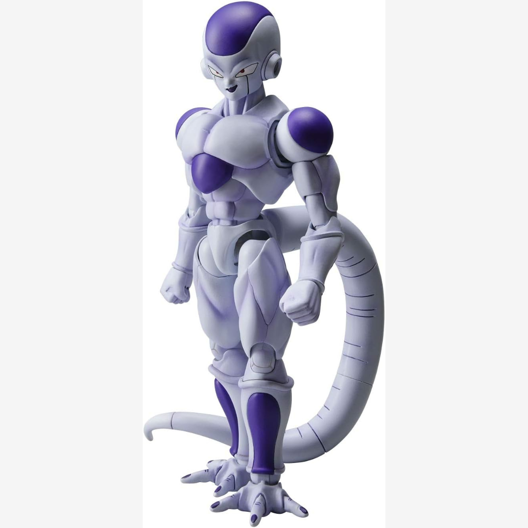 Model kit Bandai Figure-rise Standard Final Form Frieza Dragon Ball Z, personaggio articolato da assemblare senza colla in scala 1/12, plastica colorata.







