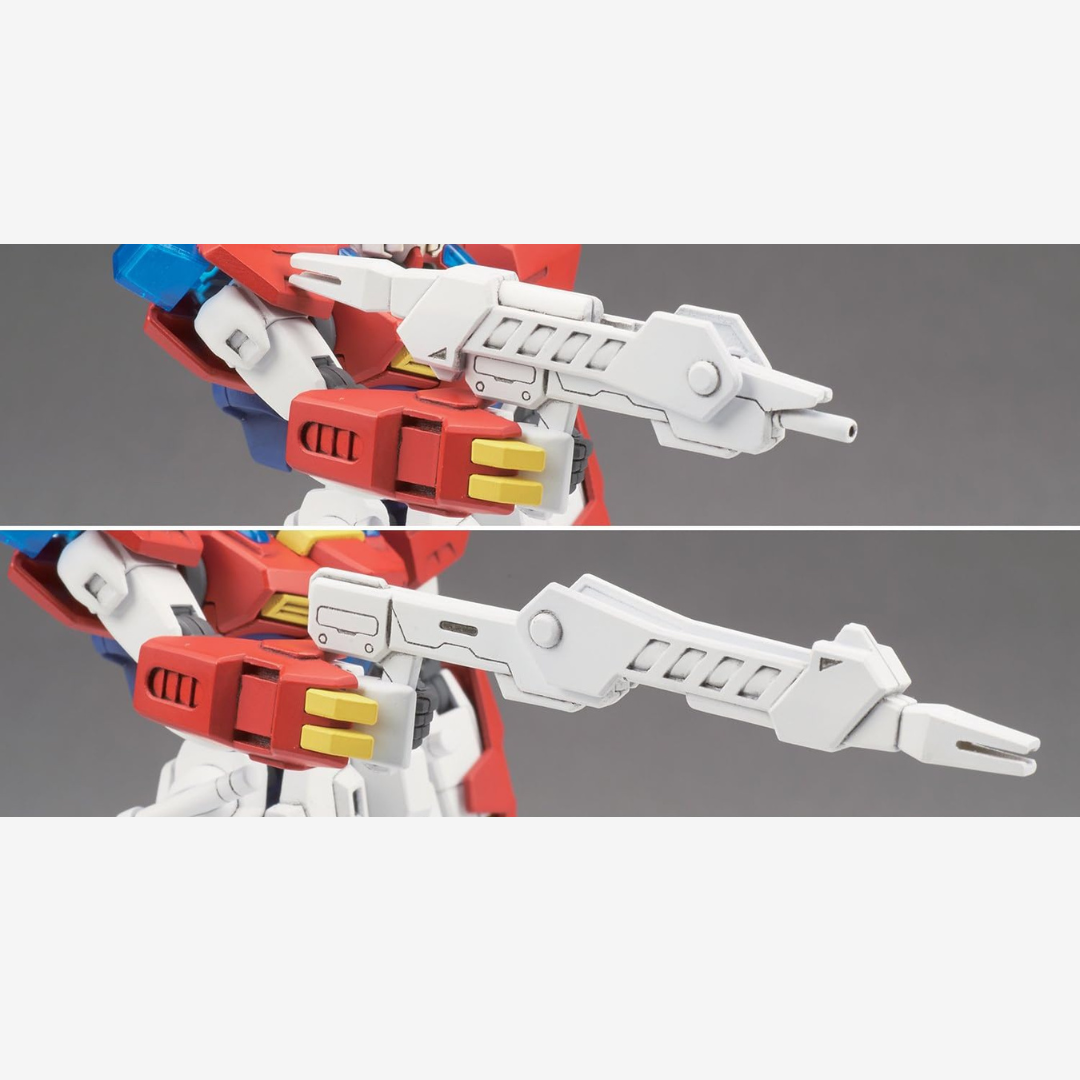 Gunpla HG 1/144 Star Burning Gundam Bandai – Sei Iori Mobile Suit da Build Fighters, kit da assemblare senza colla con effetto burning traslucido.








