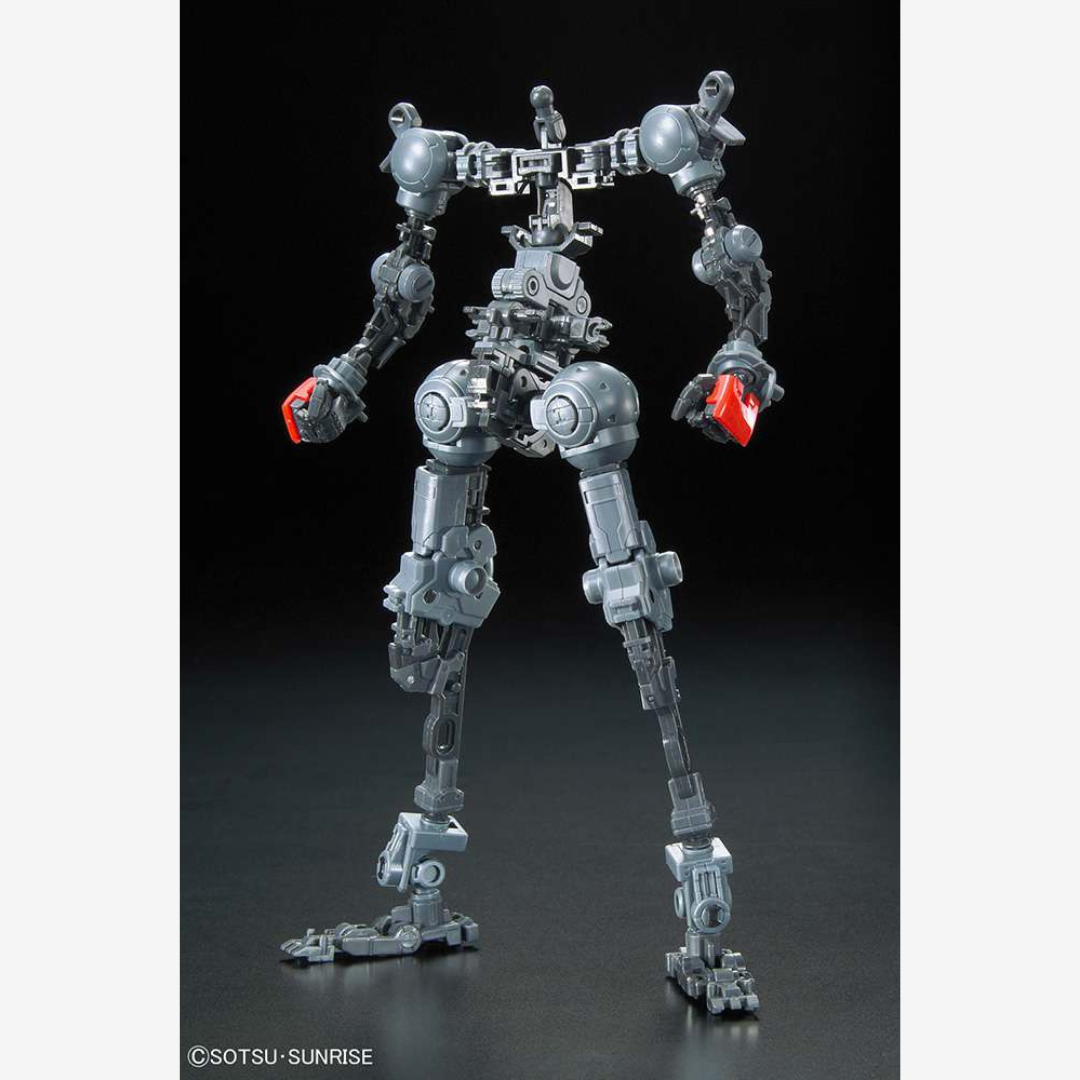 Gunpla RG 1/144 Sinanju Bandai – mobile suit Neo Zeon rosso con dettagli dorati, inner frame realistico e articolazioni mobili, kit senza colla né vernice.