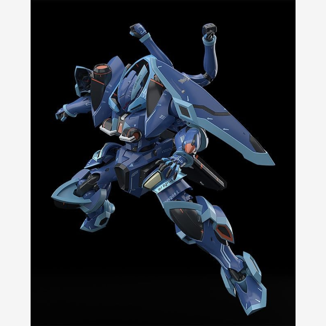 Kit Moderoid TOYBOX da Knight’s & Magic di Good Smile Company, mecha fantasy dettagliato da assemblare senza colla, ideale per fan anime e modellismo.

