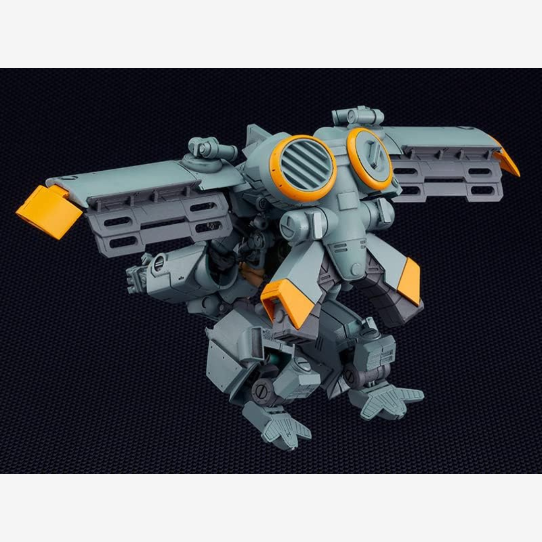 Model kit MODEROID MADOX-01 da Metal Skin Panic, mecha militare da montare senza colla, dettagliato e perfetto per collezionisti anime e robotica.

