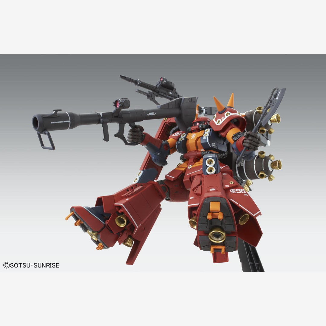 Box MG Psycho Zaku II Ver.Ka Bandai – Gunpla Master Grade Zeon con armi giganti, dettagli unici, montaggio senza colla né verniciatura