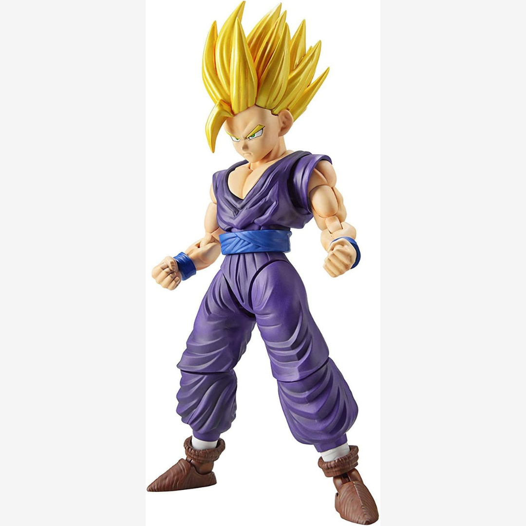 Box Figure-rise Standard Bandai Super Saiyan 2 Son Gohan da Dragon Ball Z, model kit anime da montare senza colla, ricco di dettagli ed effetti aura.







