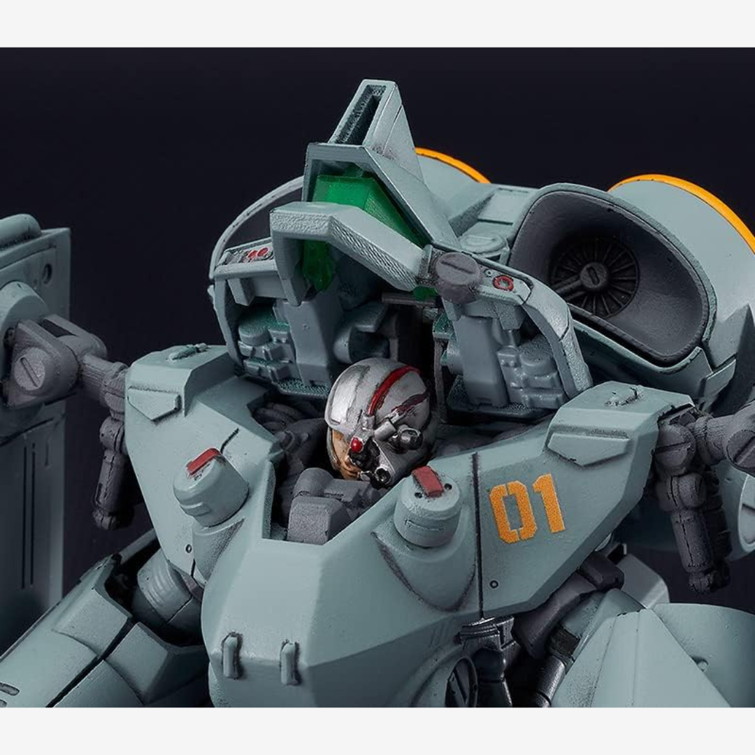 Model kit MODEROID MADOX-01 da Metal Skin Panic, mecha militare da montare senza colla, dettagliato e perfetto per collezionisti anime e robotica.

