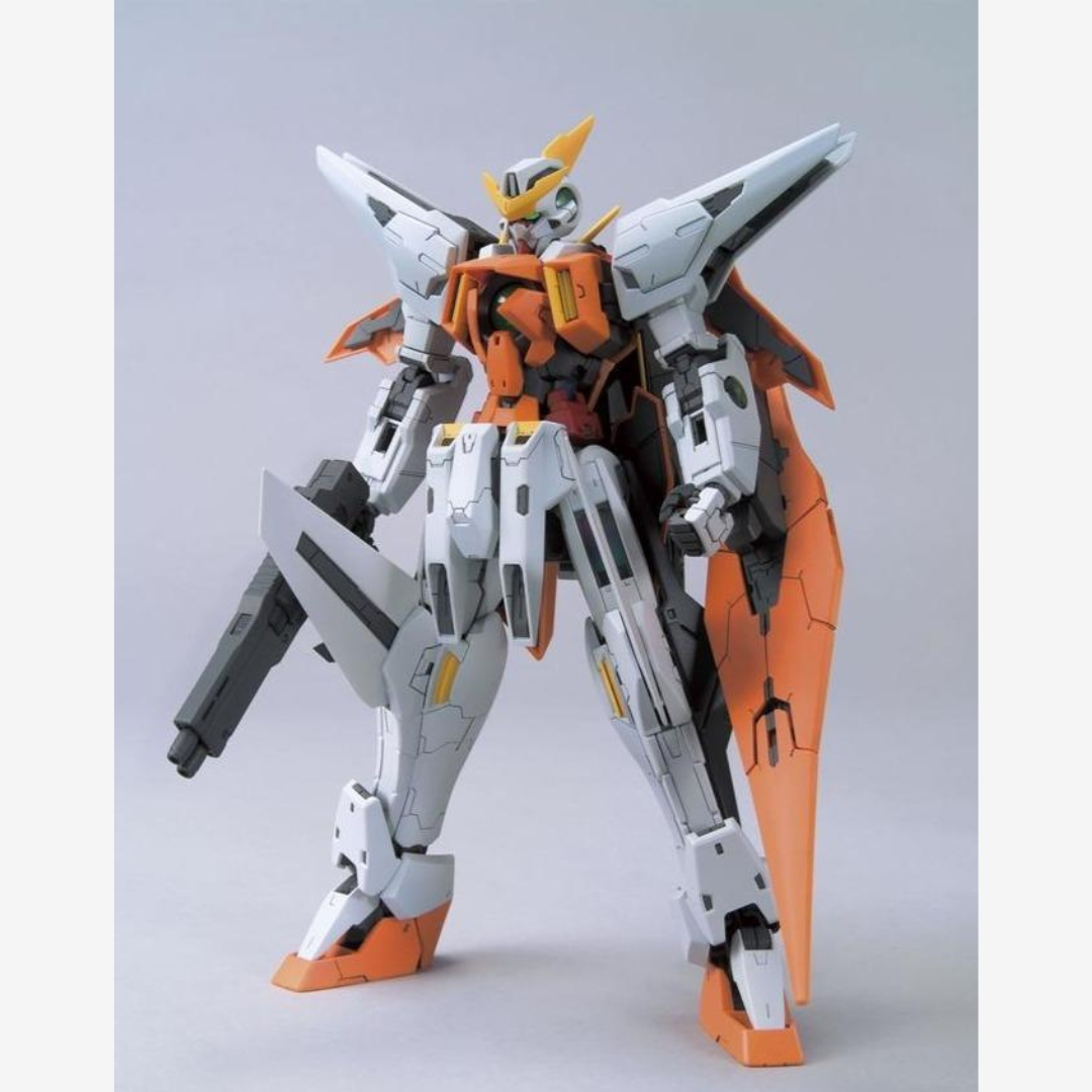 Box HG 1/144 Gundam Kyrios Bandai – Gunpla trasformabile della serie Gundam 00, modello da assemblare senza colla né verniciatura.

