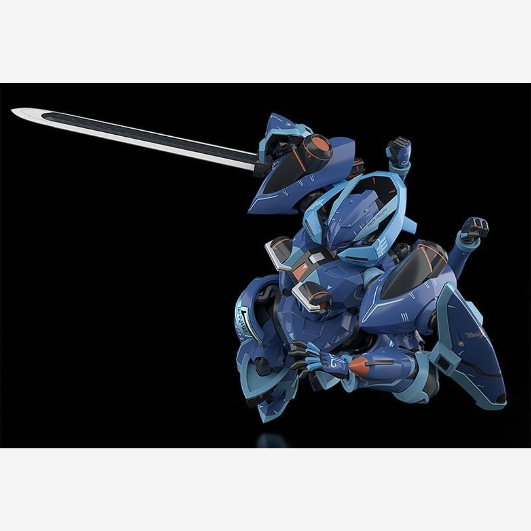 Kit Moderoid TOYBOX da Knight’s & Magic di Good Smile Company, mecha fantasy dettagliato da assemblare senza colla, ideale per fan anime e modellismo.

