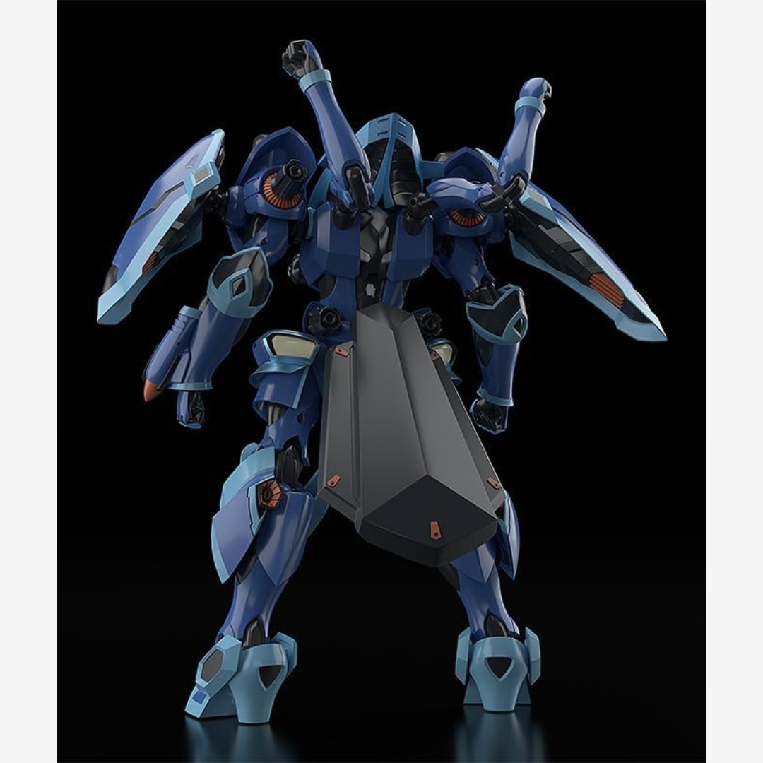 Kit Moderoid TOYBOX da Knight’s & Magic di Good Smile Company, mecha fantasy dettagliato da assemblare senza colla, ideale per fan anime e modellismo.

