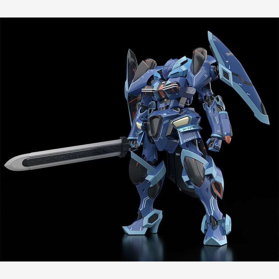 Kit Moderoid TOYBOX da Knight’s & Magic di Good Smile Company, mecha fantasy dettagliato da assemblare senza colla, ideale per fan anime e modellismo.

