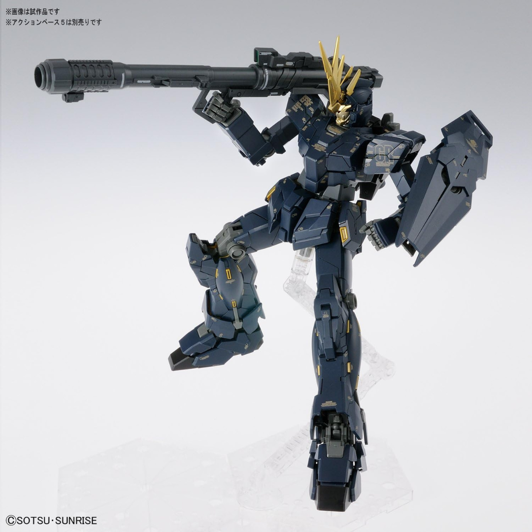 MG 1/100 Banshee Unicorn Gundam 02 Ver.Ka con Psycho Frame arancione. Kit Gunpla UC0096 da assemblare senza colla, design iconico Katoki.